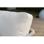 "Альбано" лаунж-зона 5-местная плетеная из роупа (веревки), каркас алюминиевый светло-серый, роуп серый меланж