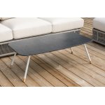 "Альбано" лаунж-зона 5-местная плетеная из роупа (веревки), каркас алюминиевый светло-серый, роуп серый меланж