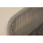 "Альбано" лаунж-зона 5-местная плетеная из роупа (веревки), каркас алюминиевый светло-серый, роуп серый меланж