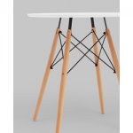 Стол круглый Eames DSW NEW D70 белый