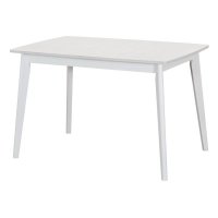 Стол Oslo раскладной 120-160x80x76см, Сосна Рандерс структурное, белый Стол Oslo раскладной 120-160x80x76см, Сосна Рандерс структурное, белый