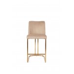 Стул барный Пресли BC-3024, бежевый/матовое золото