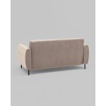 Диван-кровать прямой Барнаби велюр светло-серый