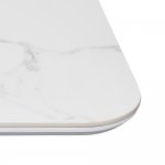 Стол Festa 140x85x77см, керамогранит белый мрамор