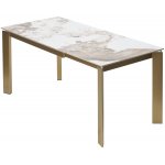 Стол CORNER 120 GLOSS LUXURY PANDORA SOLID CERAMIC / шампань, ®DISAUR