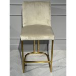 Стул барный Пресли BC-3024, бежевый/матовое золото