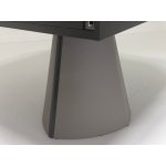 Стол RUBEN 132 TL-109 Серый мрамор, испанская керамика, стекло / Латте, ®DISAUR