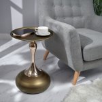 Кофейный столик Angel 40x55см, латунь, металл