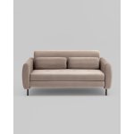 Диван-кровать прямой Барнаби велюр светло-серый