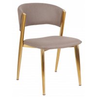 Стул обеденный Аманда DC-1115, бежевый/золотой