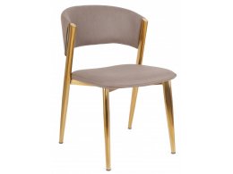Стул обеденный Аманда DC-1115, бежевый/золотой Стул обеденный Аманда DC-1115, бежевый/золотой