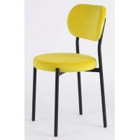 Стул ПАКО H-19 Желтый, велюр / черный каркас М-City