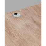 Стол с регулировкой высоты, 1 мотор, память 3 уровня высоты,белый, 140*60 см, светлое дерево