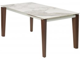 Стол ESMIR 160 GLOSS LUXURY PANDORA SOLID CERAMIC/орех, ®DISAUR Стол ESMIR 160 GLOSS LUXURY PANDORA SOLID CERAMIC/орех, ®DISAUR