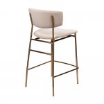 Стул полубарный Elle кремовый с золотыми ножками