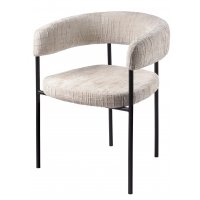 Стул СТАН, цвет H-06 Бежевый, велюр / черный каркас