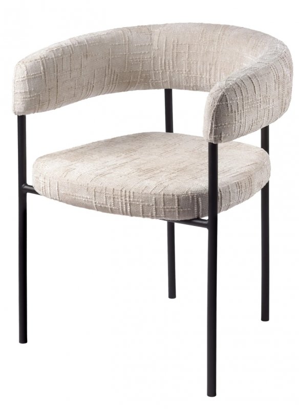 Стул СТАН, цвет H-06 Бежевый, велюр / черный каркас