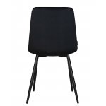 Набор 4 шт Стул обеденный DOBRIN CHILLY, Черный Holland 75, основание черное