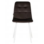 Набор 4 шт Стул обеденный DOBRIN CHILLY, Эспрессо Holland 74, основание белое