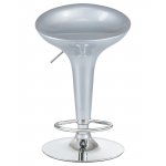 Набор 2 шт Стул барный DOBRIN BOMBA, серебряный металлик