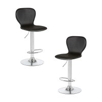 Набор 2 шт Стул барный DOBRIN ELISA, чёрный