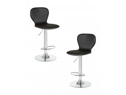 Набор 2 шт Стул барный DOBRIN ELISA, чёрный
