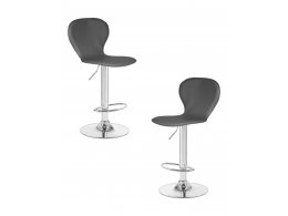 Набор 2 шт Стул барный DOBRIN ELISA, серый