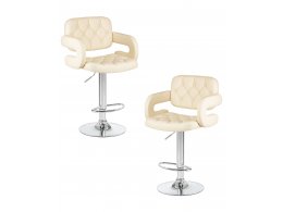 Набор 2 шт Стул барный DOBRIN TIESTO, кремовый
