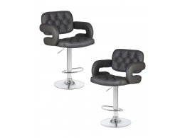 Набор 2 шт Стул барный DOBRIN TIESTO, серый