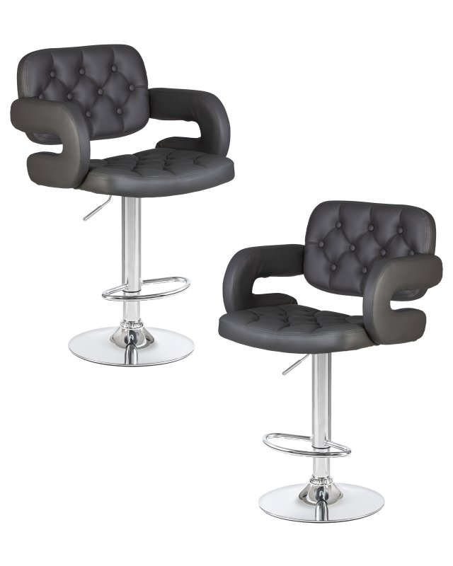 Набор 2 шт Стул барный DOBRIN TIESTO, серый