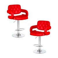 Набор 2 шт Стул барный DOBRIN TIESTO, красный