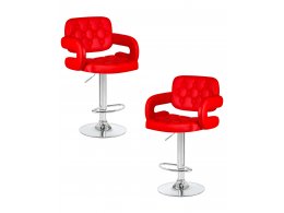 Набор 2 шт Стул барный DOBRIN TIESTO, красный