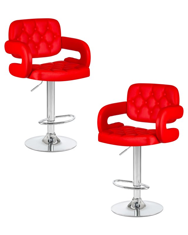 Набор 2 шт Стул барный DOBRIN TIESTO, красный