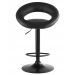 Стул барный DOBRIN MIRA BLACK, чёрный