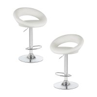 Набор 2 шт Стул барный DOBRIN MIRA, белый