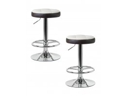 Набор 2 шт Табурет барный DOBRIN BRUNO, кремово-коричневый