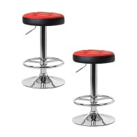 Набор 2 шт Табурет барный DOBRIN BRUNO, красно-чёрный