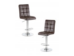 Набор 2 шт Стул барный DOBRIN KRUGER, коричневый