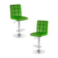 Набор 2 шт Стул барный DOBRIN KRUGER, зелёный