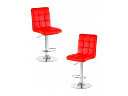 Набор 2 шт Стул барный DOBRIN KRUGER, красный