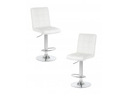 Набор 2 шт Стул барный DOBRIN KRUGER, белый