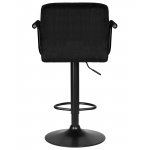 Стул барный DOBRIN KRUGER ARM BLACK, черный вельвет (LAR-E2041-52) Стул барный DOBRIN KRUGER ARM BLACK, черный вельвет (LAR-E2041-52)
