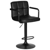 Стул барный DOBRIN KRUGER ARM BLACK, черный