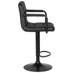 Стул барный DOBRIN KRUGER ARM BLACK, черный