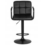 Стул барный DOBRIN KRUGER ARM BLACK, черный