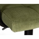 Стул барный DOBRIN KRUGER ARM BLACK, зеленый вельвет (LAR-E2041-7)