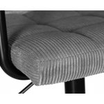 Стул барный DOBRIN KRUGER ARM BLACK, серый вельвет (LAR-E2041-25) Стул барный DOBRIN KRUGER ARM BLACK, серый вельвет (LAR-E2041-25)