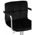 Стул барный DOBRIN KRUGER ARM, черный велюр (MJ9-101)