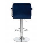 Стул барный DOBRIN KRUGER ARM, синий велюр (MJ9-117)