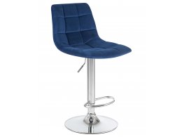 Стул барный DOBRIN TAILOR, синий велюр (MJ9-117)
